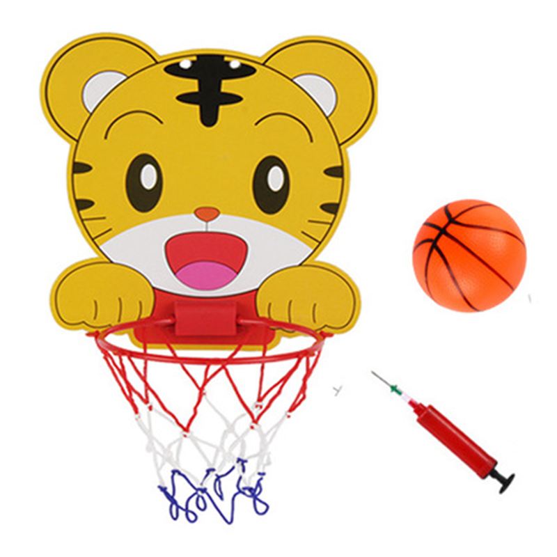 运动户外儿童篮球框悬挂式儿童篮球架塑料筐篮球板室内玩具 巧虎送小