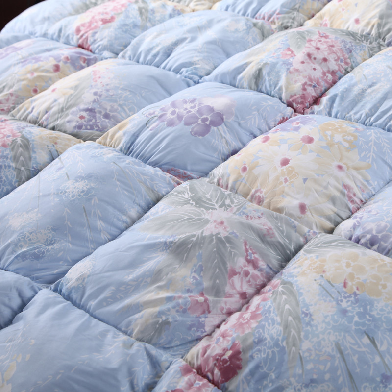 家纺被子加厚保暖被芯珍珠棉纤维被双人冬厚被_2 220x240cm/3000g