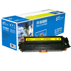 e代 e-CE412A 黄色硒鼓 彩色适用M351a/M451dn/M451nw/M375nw/M475dn 黄色