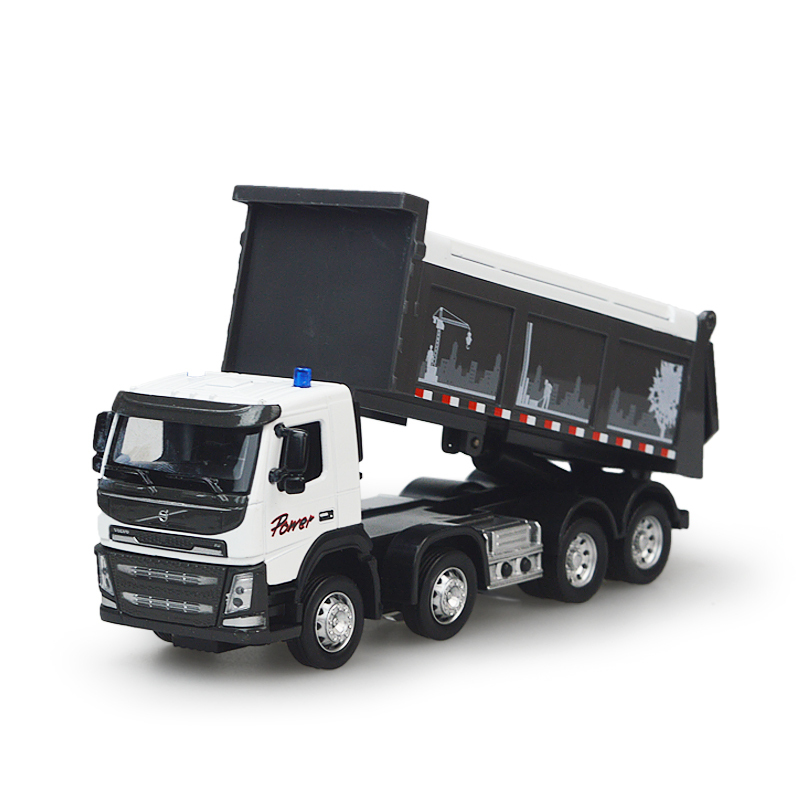 彩珀合金车88384翻斗车 颜色随机