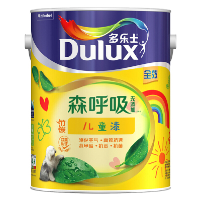 多乐士(Dulux) 竹炭森呼吸无添加全效儿童漆内墙乳胶漆 墙面漆油漆涂料A8106 5L