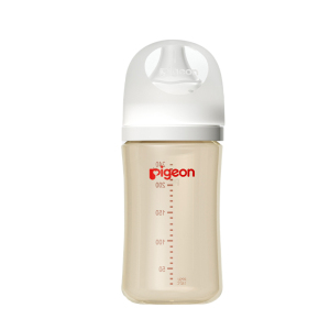 贝亲(Pigeon)自然实感第3代宽口径PPSU奶瓶240ml(配M号奶嘴)3个月以上