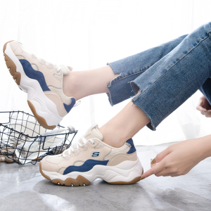 Skechers斯凯奇女鞋新款复古熊猫鞋轻质缓震运动休闲鞋149094-TNV ZP