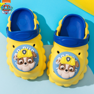 汪汪队男童夏季新款防滑拖鞋儿童洞洞鞋女孩卡通软底中小童凉拖鞋