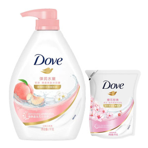 多芬沐浴露1000g补充装400g 香味持久滋养嫩肤保湿沐浴乳液男女通用多香味可选