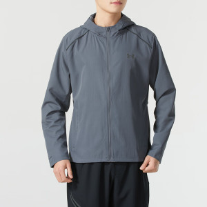 安德玛(UNDERARMOUR)UA男装新款运动服跑步健身训练外套时尚潮流连帽休闲夹克1387992-001 ZP