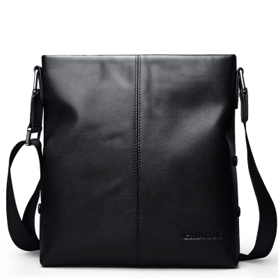 padieoe工作包男款商务休闲真皮男包单肩包男士包包2020新款斜挎包男皮包