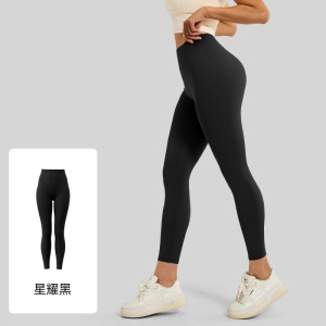 尴尬线蜜桃臀高腰提臀高弹裸感跑步健身女瑜伽裤