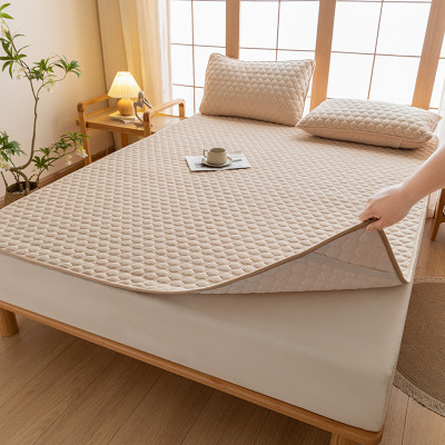 日式牛奶绒夹棉床垫软垫家用双人珊瑚绒床褥子学生宿舍单人垫子_36