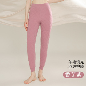 男士加厚绗缝羊毛保暖裤男款加绒加肥加大冬季高腰东北棉裤中老年_1