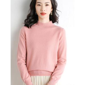 半高领毛衣女新款秋冬内搭非羊绒套头打底衫修身显廋洋气针织上衣
