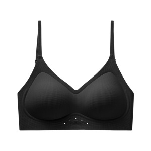 夏季轻薄凉感无痕内衣女聚拢收副乳软支撑舒适透气美背显大文胸罩