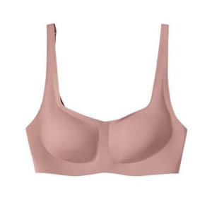祼感方领无痕内衣女无钢圈小胸聚拢收副乳防下垂运动美背少女文胸_1
