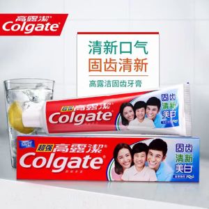 高露洁牙膏140g固齿防蛀薄荷清新口气去牙渍强健牙龈成人家庭装