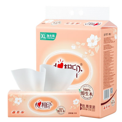 心相印 DT200(提装)200抽 二层塑装纸面巾 3包*1提(XL码)
