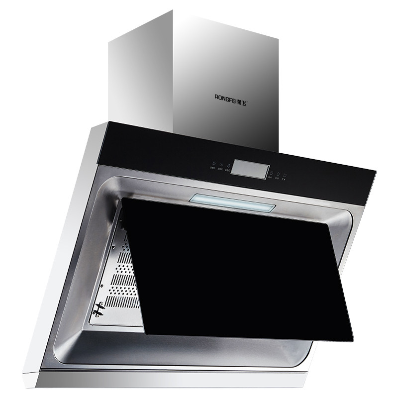 荣飞a828 油烟机 家用触控式抽油烟机侧吸式 双电机吸油烟机 脱排大