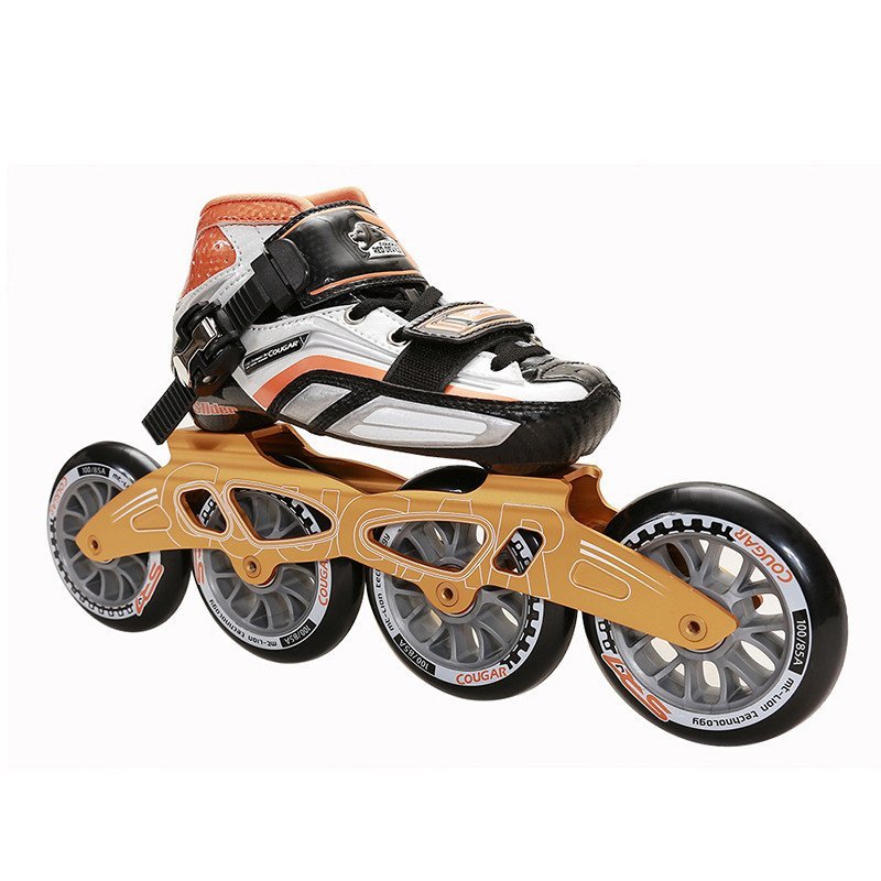美洲狮专业速滑鞋 竞速鞋 速度轮滑鞋 溜冰 鞋旱冰鞋 sr7