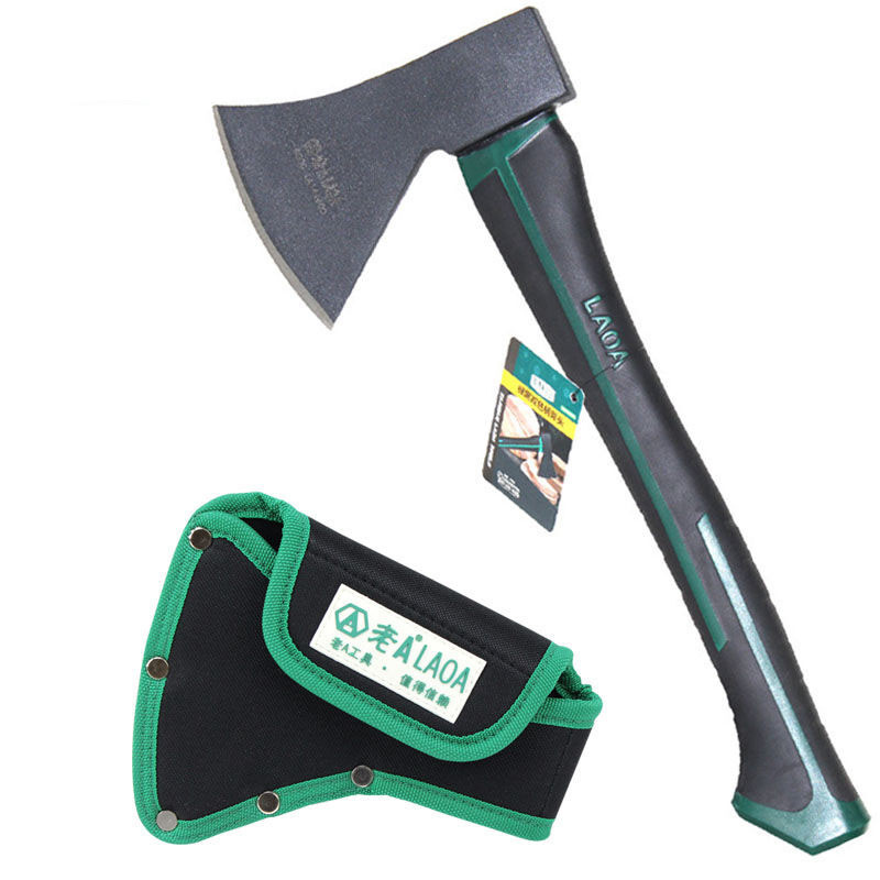 老a(laoa)双色柄木工斧头 la144600 600g高碳钢 开山斧子不易生锈