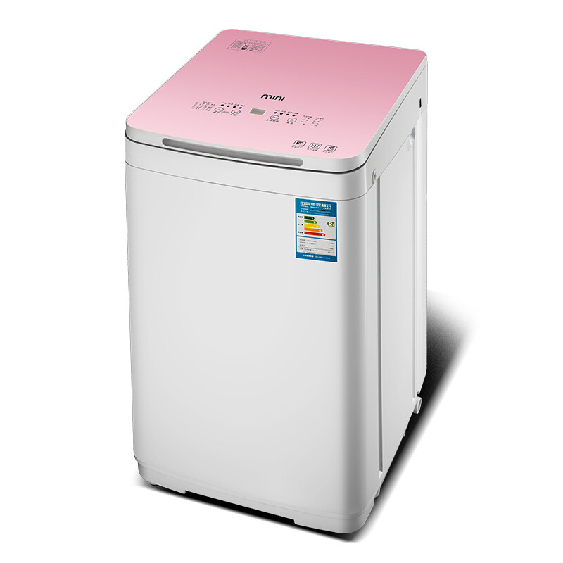5公斤全自动节能波轮洗衣机 婴儿迷你小型 全触摸屏 星空粉