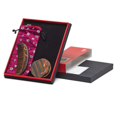 谭木匠礼盒梳镜套装幸福有余一梳镜套装送女生生日礼物