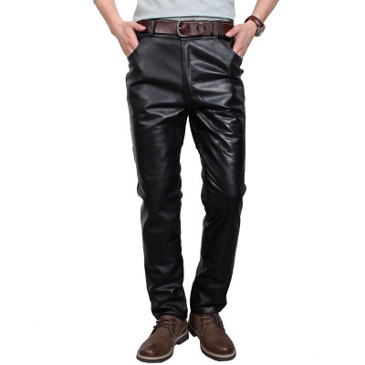 举翼王子男式真皮皮裤头层羊皮加厚防寒保暖加棉皮裤男男装秋冬防风