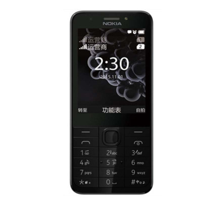 诺基亚(NOKIA)230 银灰色 移动2G手机 备用机 老人机 直板手机 按键手机不支持电信联通