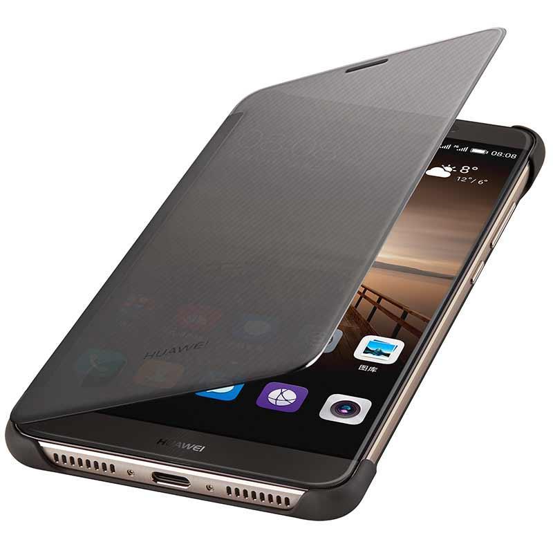 华为mate9手机壳 meta9智能镜面全视角皮套 mha-al00翻盖式手机套