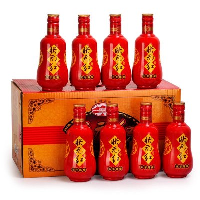 古越龙山绍兴黄酒婚庆状元红花雕酒半干型整箱350ml*8瓶