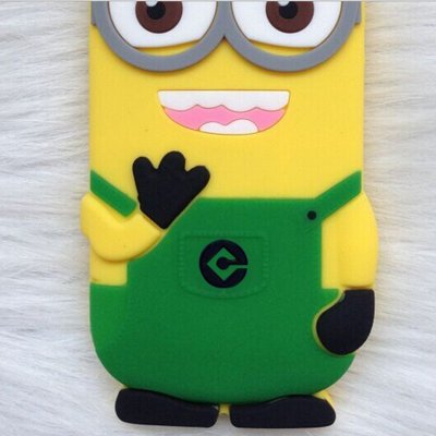 亿城(yicheer) 卡通神偷奶爸硅胶手机保护壳 大眼萌小黄人iphone6s 4.