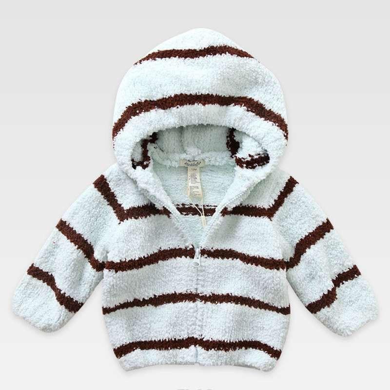 davebella戴维贝拉童装男女童新款抓绒雪尼尔外套纯色拉链衫外出服0-4