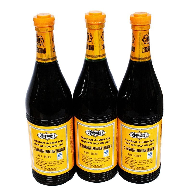 泰康黄牌酱油630ml一瓶 上海辣酱油风味调味料auu