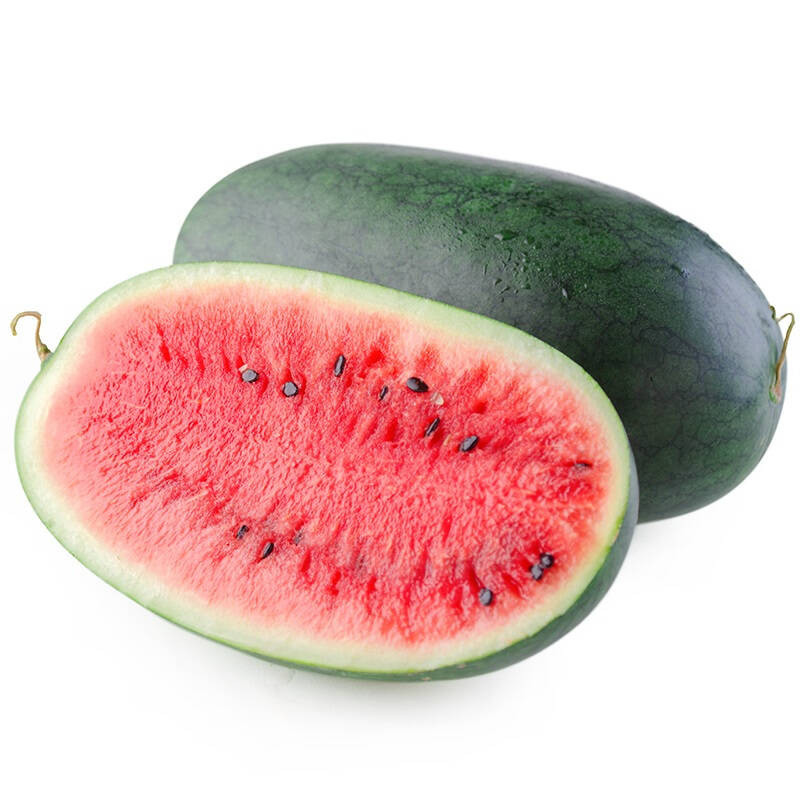 七果果 黑美人西瓜1个 约5斤 新鲜水果 产地直发qq