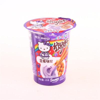 明治欣欣杯25克蓝莓味饼干条单杯装果酱+饼干条