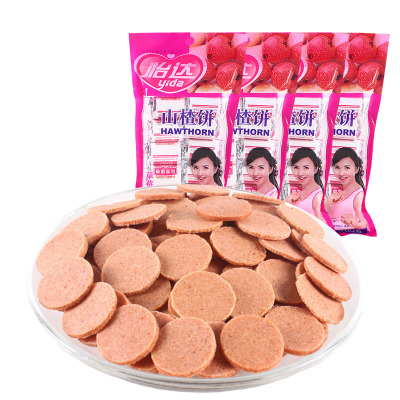 怡达山楂饼草莓味138g*4袋休闲小吃办公零食蜜饯开胃糕点