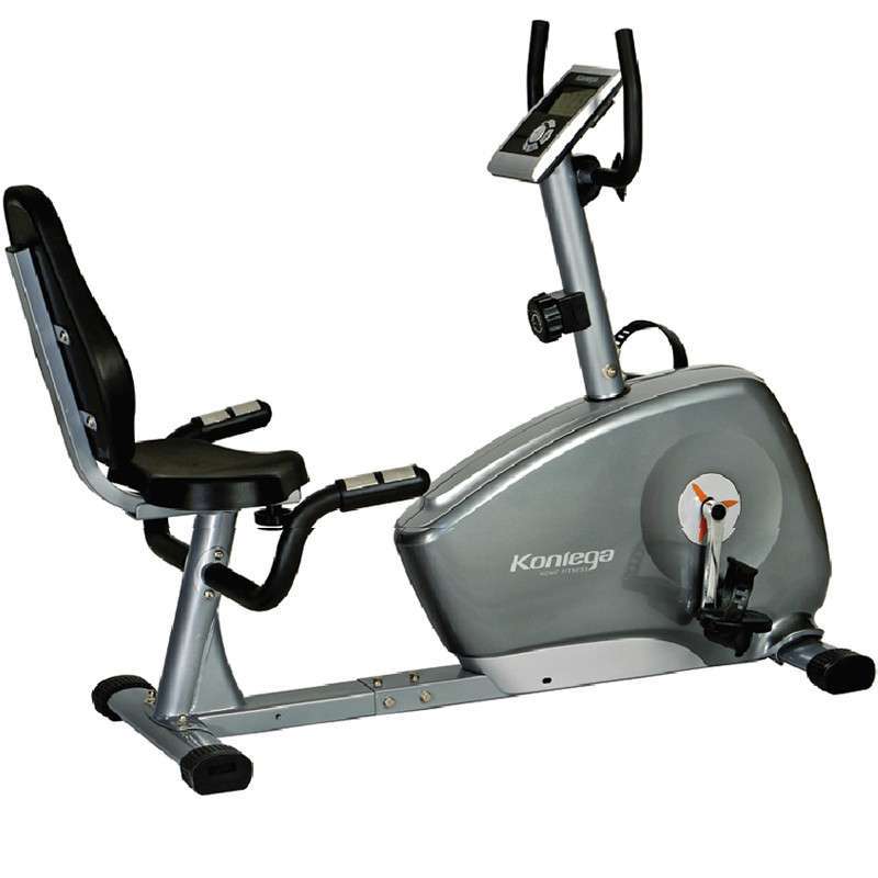 康乐佳klj-8711r健身车卧式健身车家用银灰色