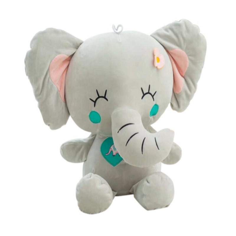 中天乐卡通大象公仔情侣小象毛绒玩具女生抱抱娃娃七夕情人节礼物羽绒