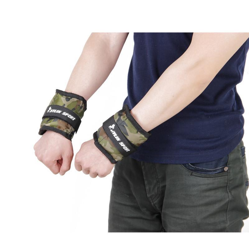 骐骏绑腿沙袋手腕沙包绑手负重跑步运动迷彩负重装备中考长跑123456kg