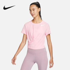 Nike耐克DRI-FIT ONE LUXE女扭结式短袖上衣夏新款T恤FJ9871-690