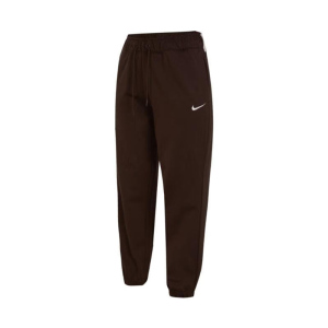 Nike 品牌Logo印花跑步健身训练透气休闲针织运动裤 女款 棕色 DM6420-237