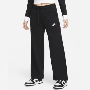 Nike 纯色品牌Logo高腰系绳休闲裤 女款 黑色 FB2728-010