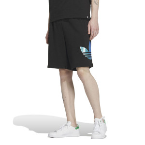 adidas originals Knit Shorts Logo印花运动短裤 男款 黑色 IP7545