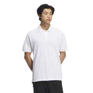 adidas Wuji Polo Shirt 武极系列 领口边饰运动休闲短袖Polo衫 男款 白色 IP4916