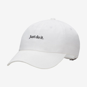 Nike 耐克棒球帽男夏季遮阳帽新款休闲白色运动帽 FB5370-100