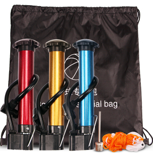 篮球充气设备星火四件套XH-108 (专用包、气针、球网兜、打气筒) 篮球配套周边装备 足球 排球充气 四件套