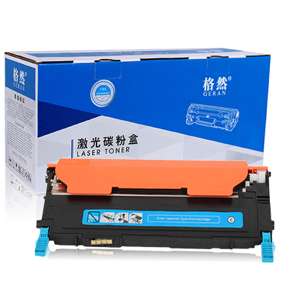 格然 三星CLT-C407S青色碳粉盒适用SAMSUNG三星CLX-3186 CLX-3186FN打印机墨盒 硒鼓墨粉盒