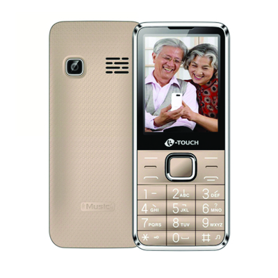 天语（K-Touch）T2 老人手机 直板老人机 移动/联通GSM 双卡双待 老年人手机 金色
