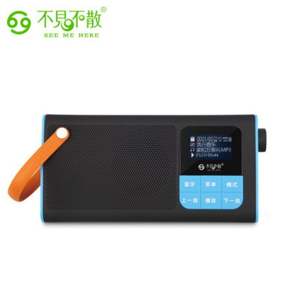 不见不散(SEE ME HERE) LV580 便携插卡 手机蓝牙音箱 数字点歌迷你音箱 老人MP3播放器 收音机