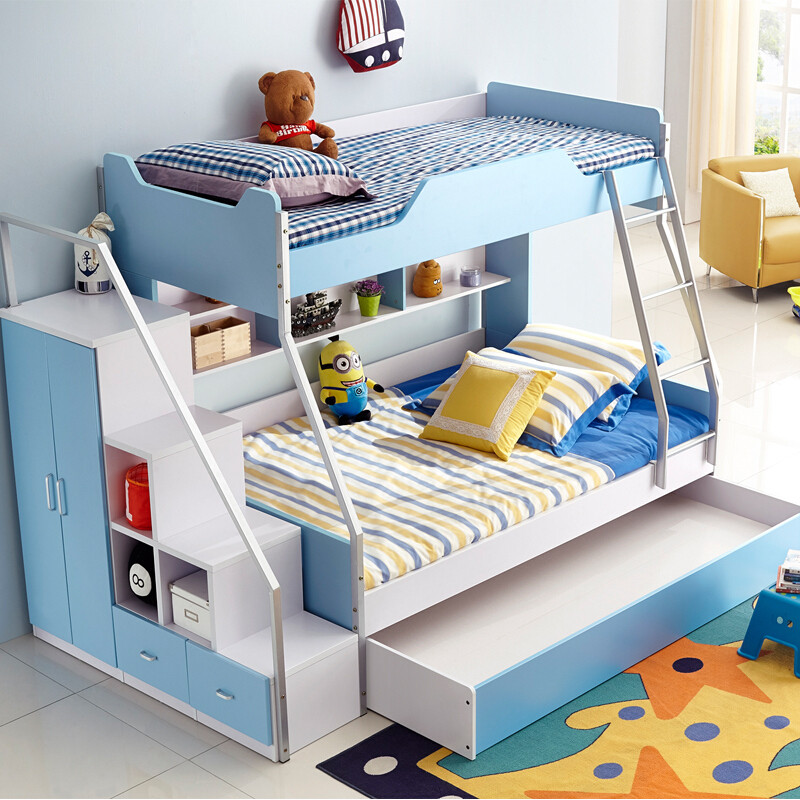 优漫佳 床儿童床护栏上下床 高低床子母床 上下铺双层床 王子床公主床