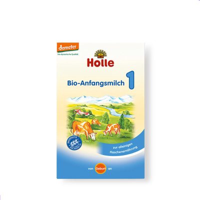 [德国直邮免邮包税12盒]德国凯莉泓乐(Holle)婴幼儿有机奶粉1段0-6个月400g