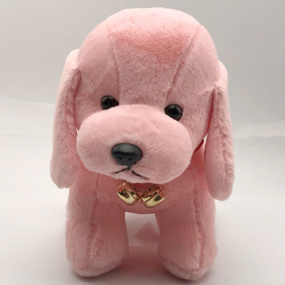 仿真泰迪狗毛绒玩具项圈狗玩偶拉布拉多狗狗公仔布娃娃狗年吉祥物节日礼物